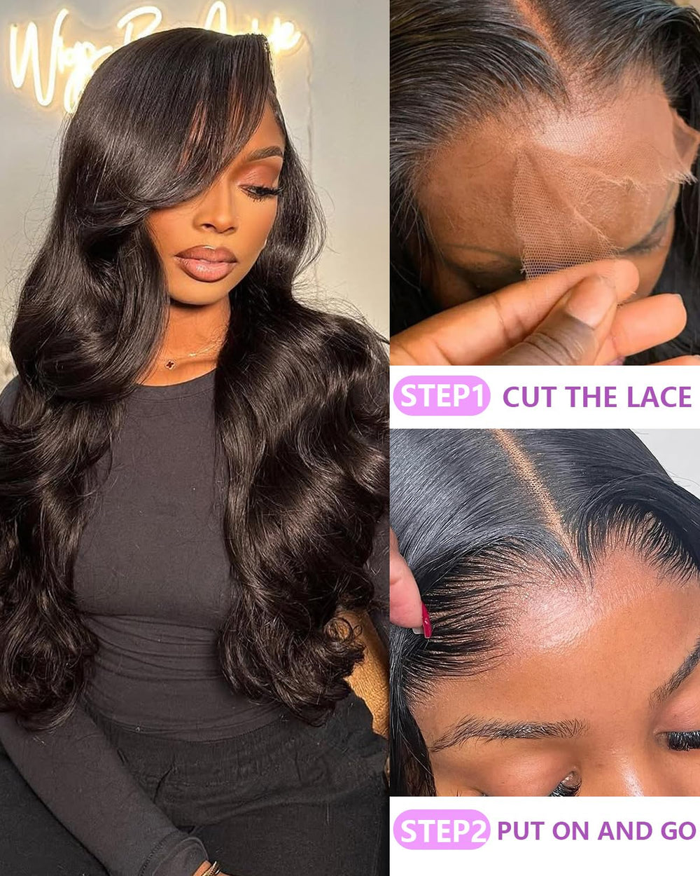 luvobo pre-plucked hairline and baby hairs delivering seamless blend