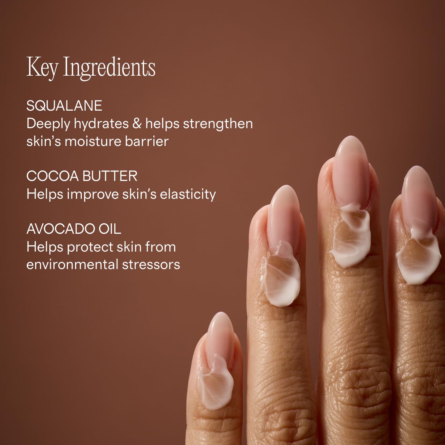 + Lux Unfiltered label close-up listing key ingredients for ingredient transparency benefit