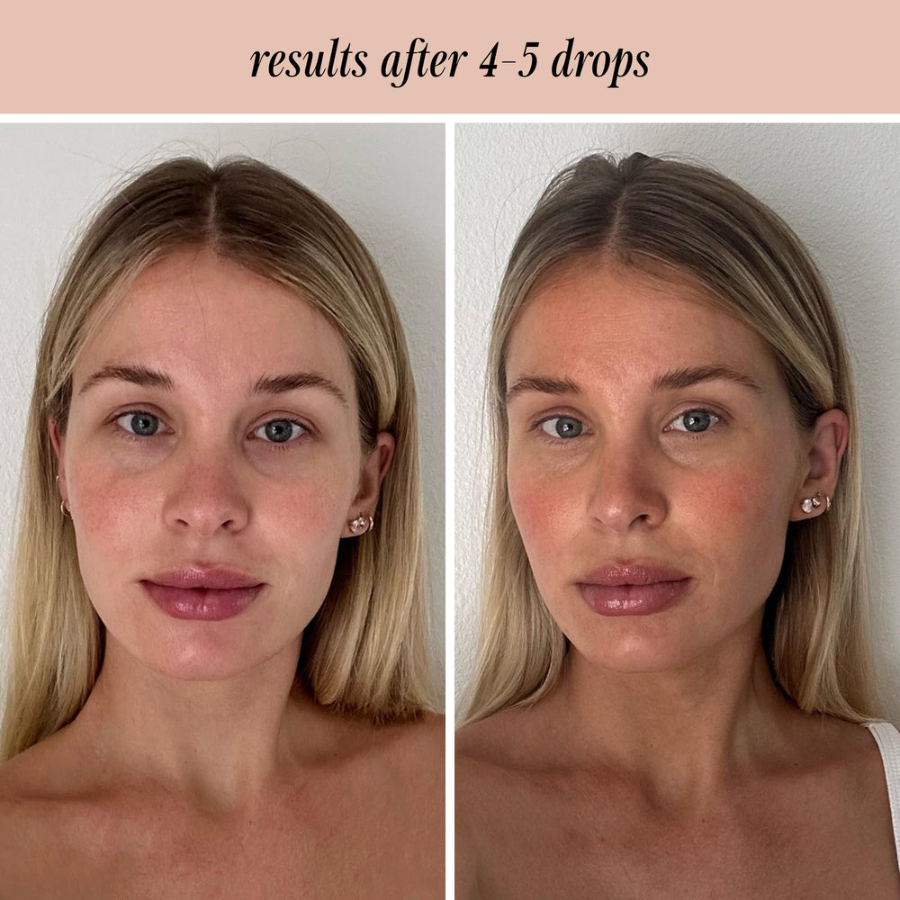 Lux Unfiltered wearing under makeup showing smooth bronzed base