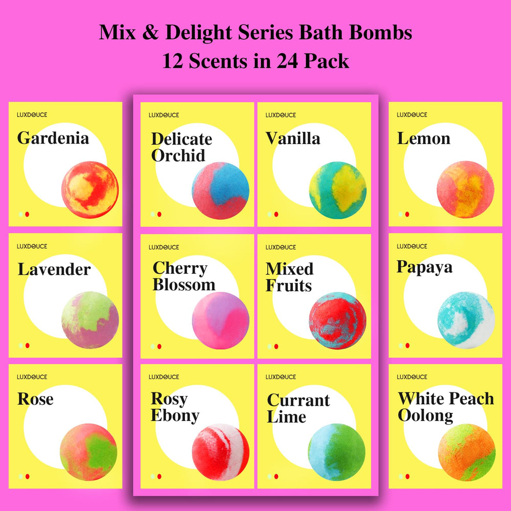 LUXDOUCE colorful bath water demonstrating vibrant visual enjoyment benefit