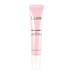 LUXE front packaging showing elegant primer bottle and 20ml size benefit