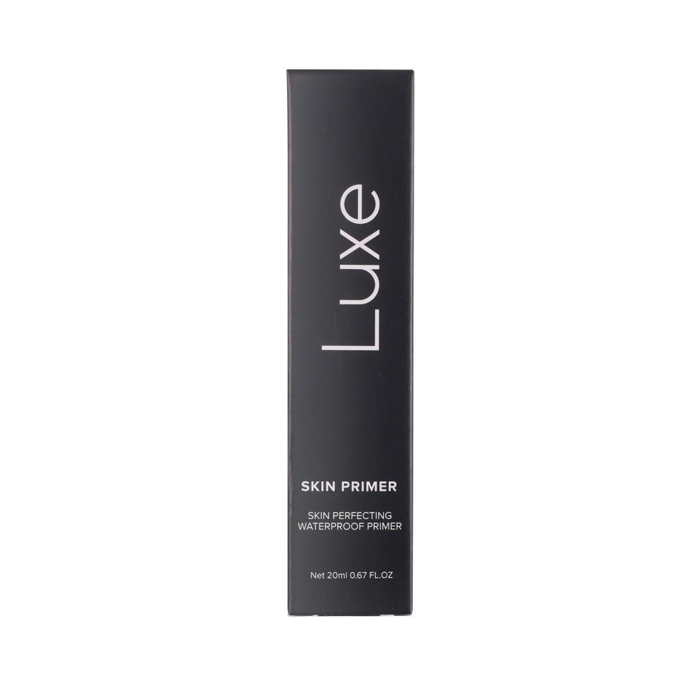 LUXE lifestyle shot of matte complexion after primer for all-day confidence