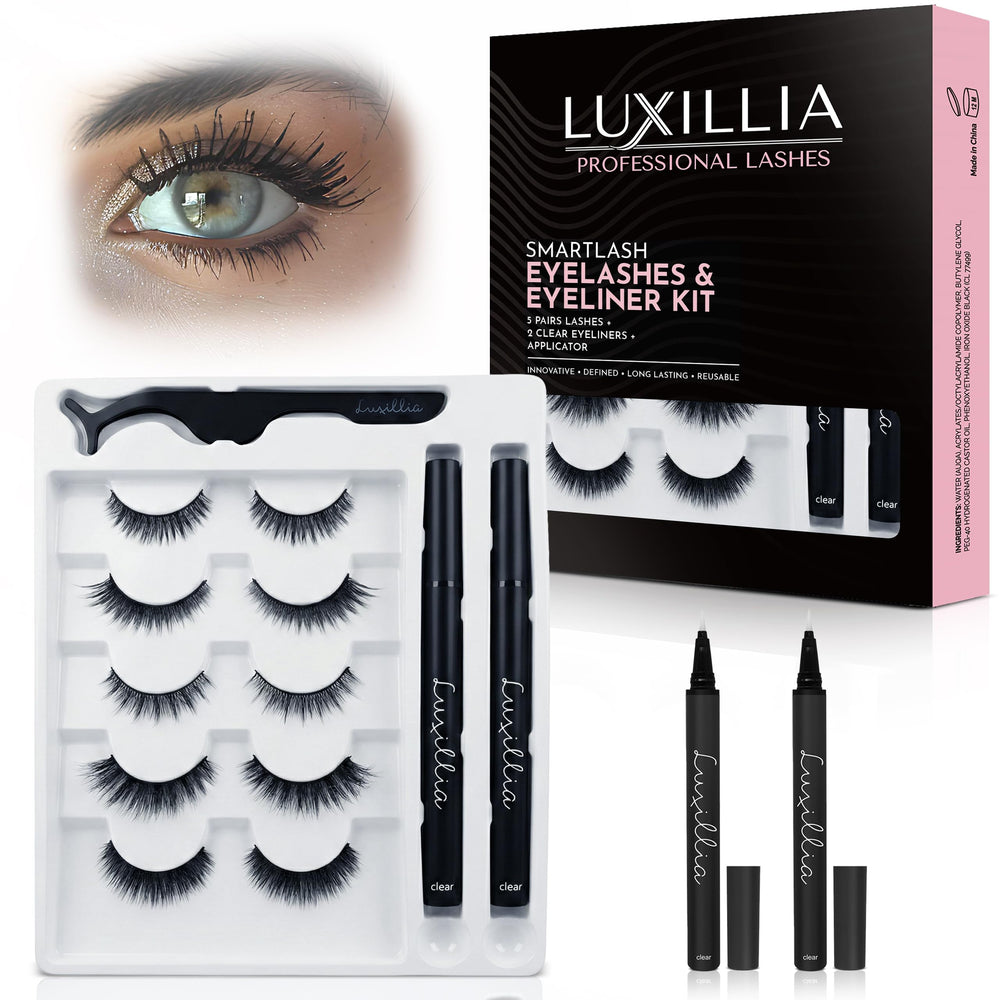 Luxillia front packaging displaying kit contents and benefits