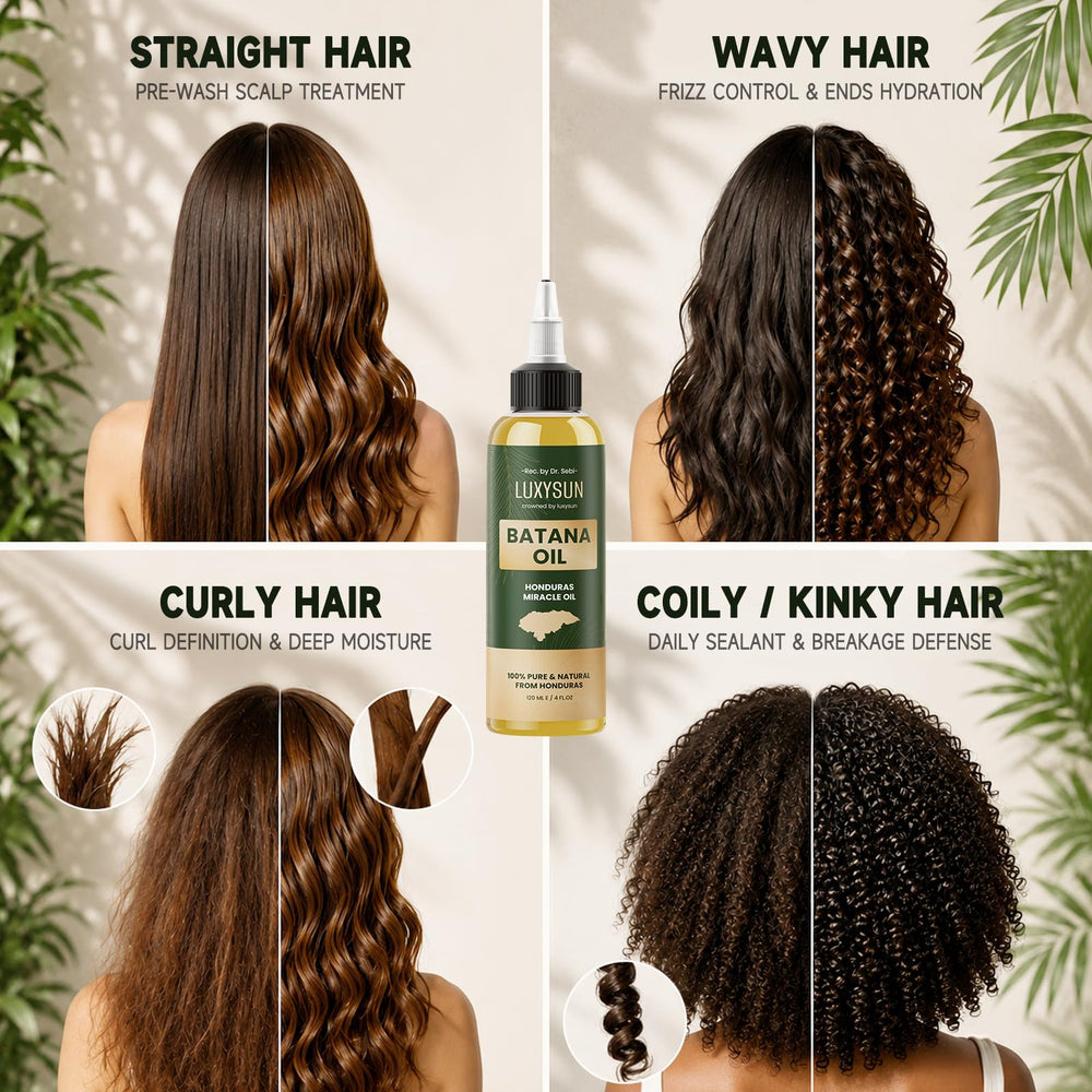 LUXYSUN precision tip applying oil to hairline for targeted care
