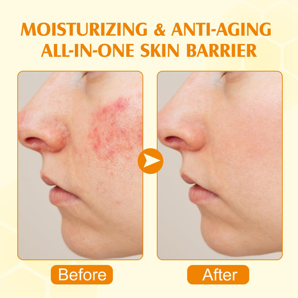 Lxitian applying tallow balm to face in a gentle skincare step benefit