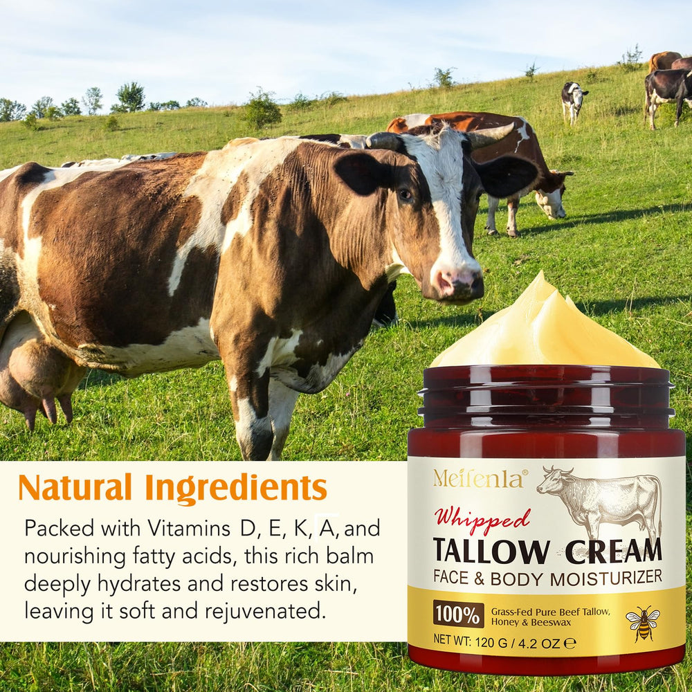 Lxitian smooth tallow cream texture close-up for rich absorption benefit