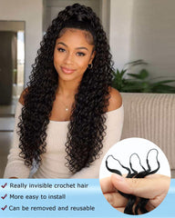 LYCSOU 100 strands spread to show lightweight fullness