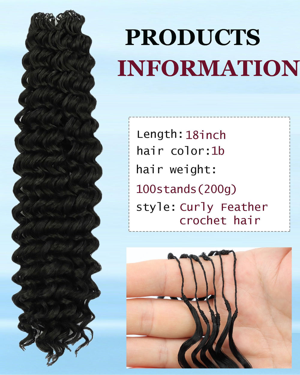 LYCSOU close-up deep wave texture for natural bounce