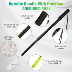 LYIGEOL extended handle at 24 inches, improved reach for less bending