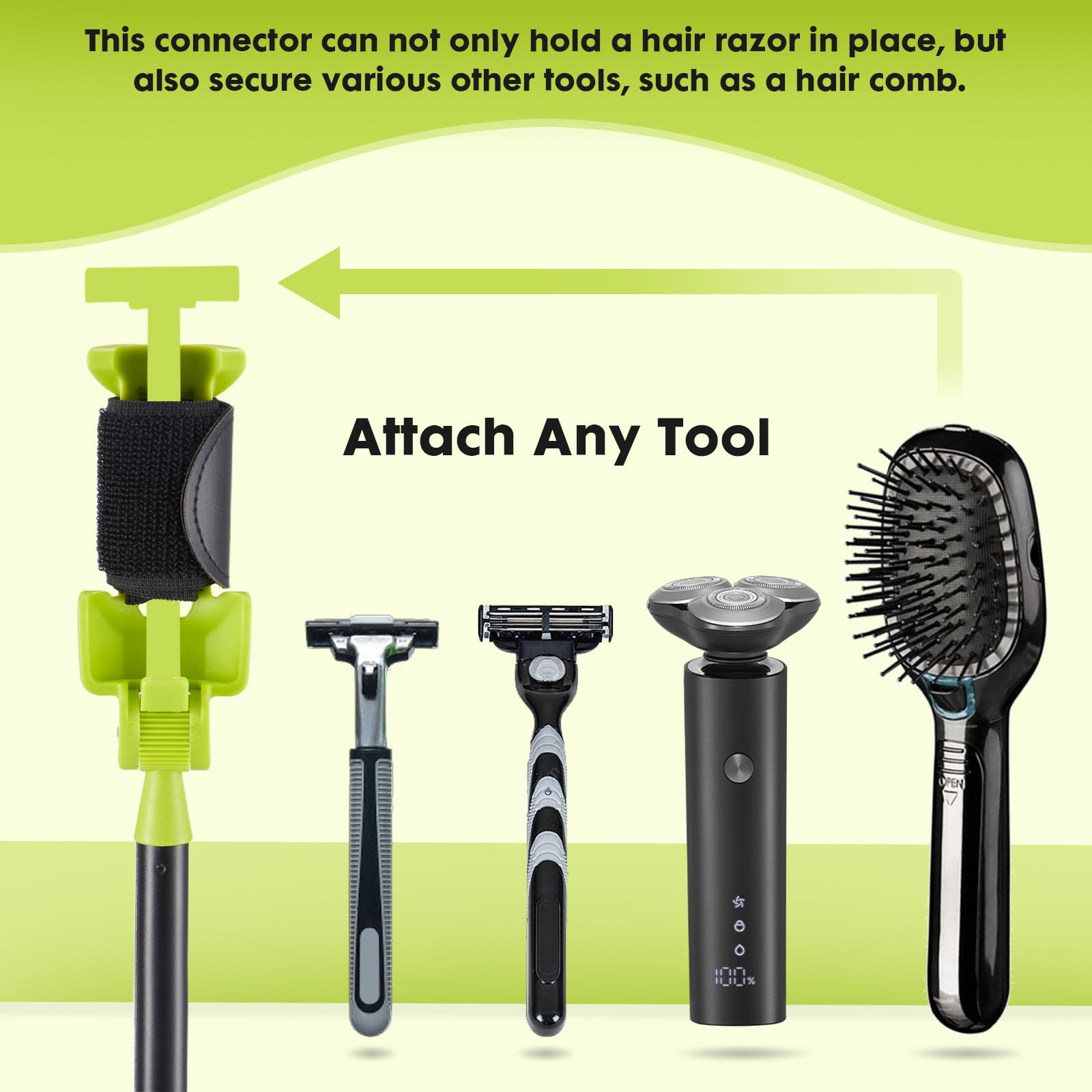 LYIGEOL fully extended handle showing increased reach for easier self-care