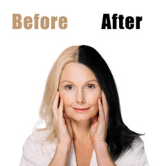 lymznus applied on dry hair by hand, illustrating quick at-home use benefit