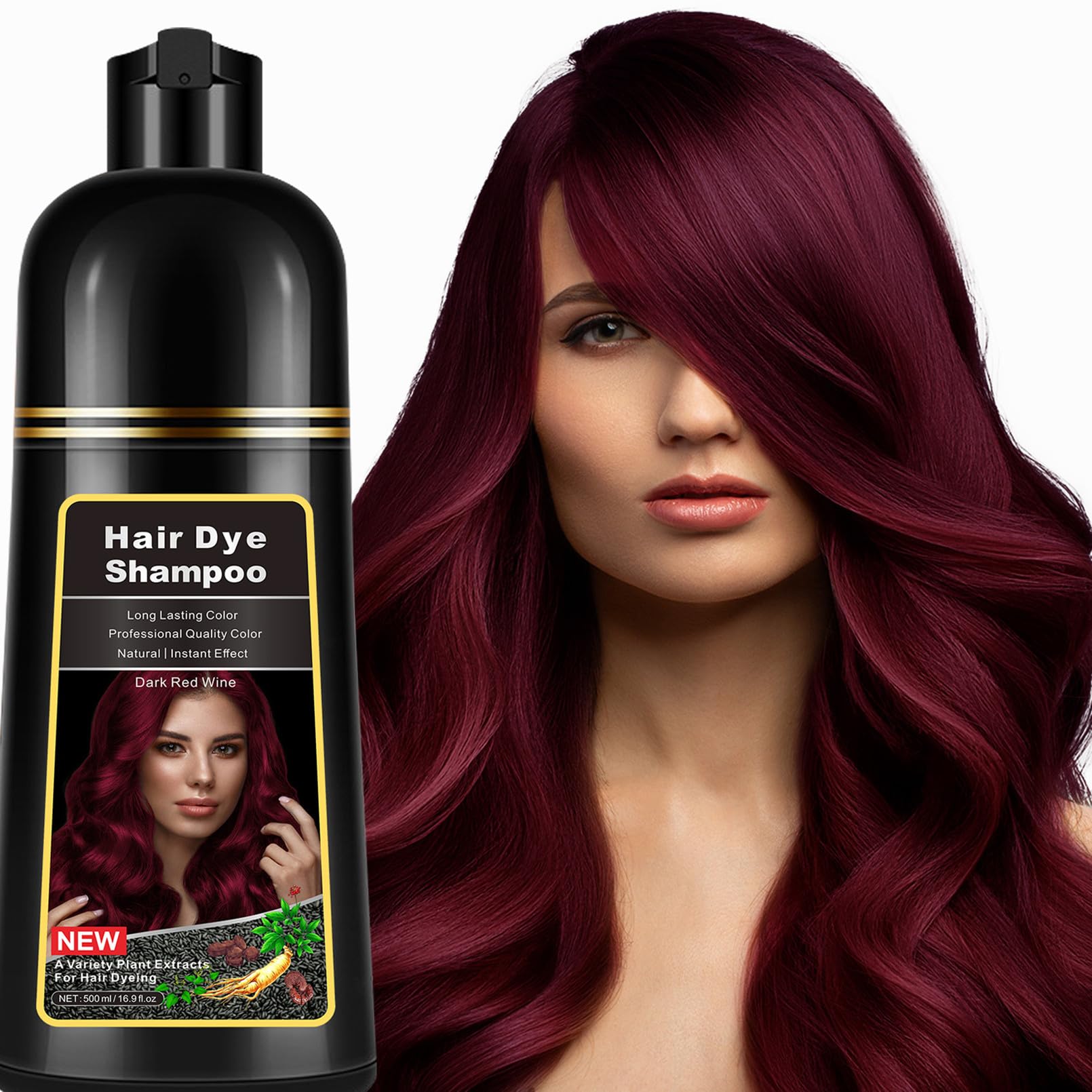 lymznus front bottle showing dark wine red color and quick at-home benefit