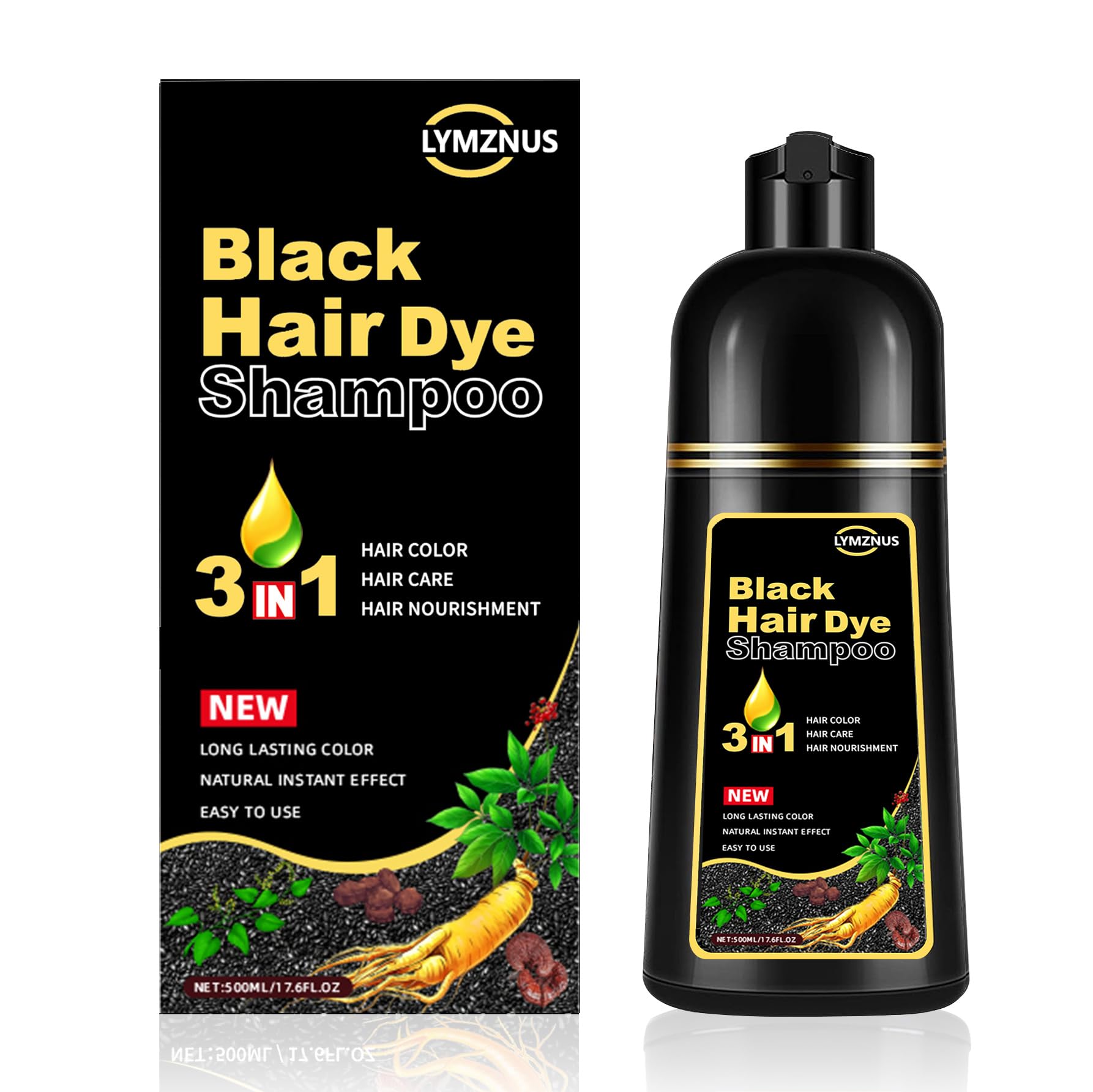 lymznus front packaging showing 500ml bottle and gloves, highlights convenience