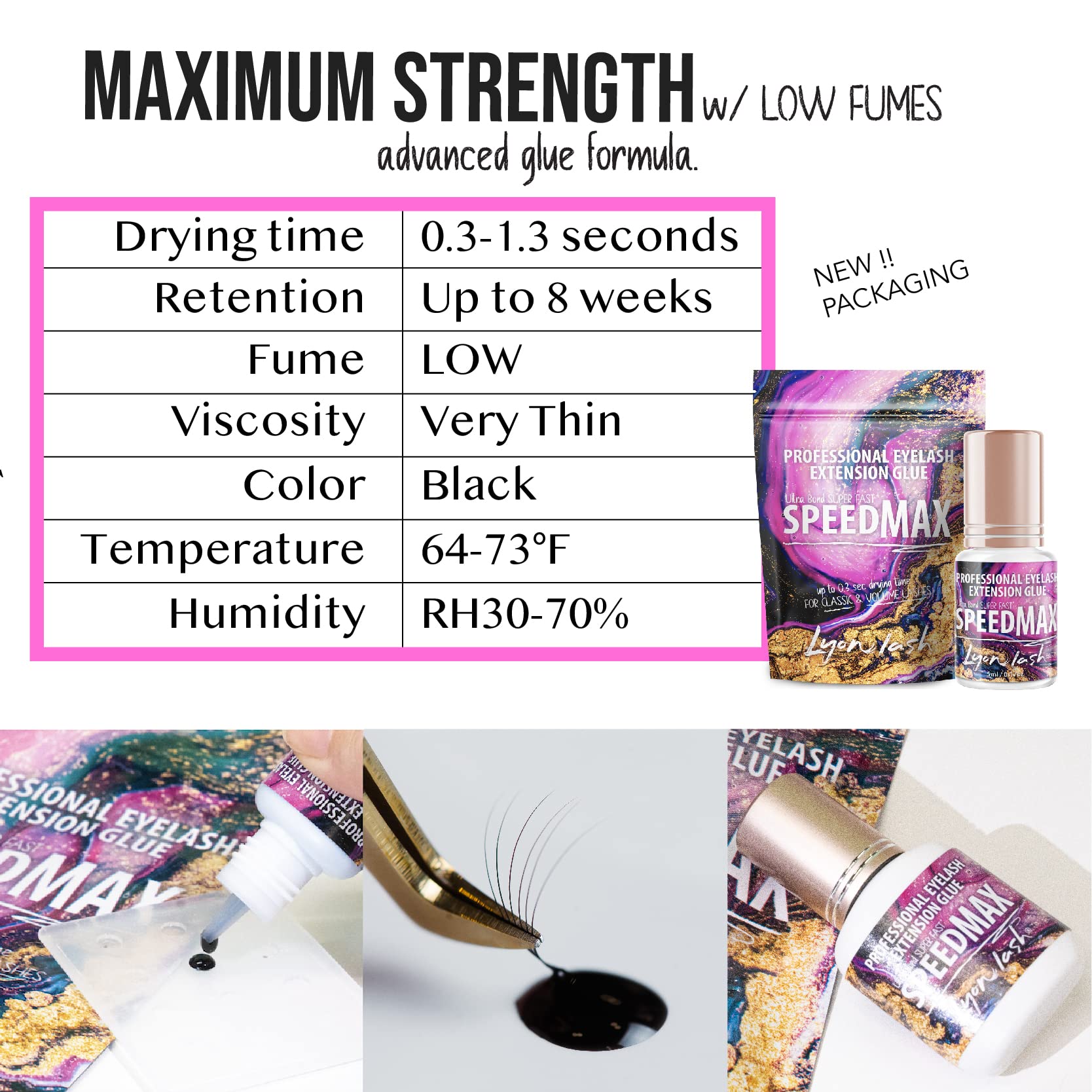Lyon Lash bottle beside ruler showing size and scale for studio convenience