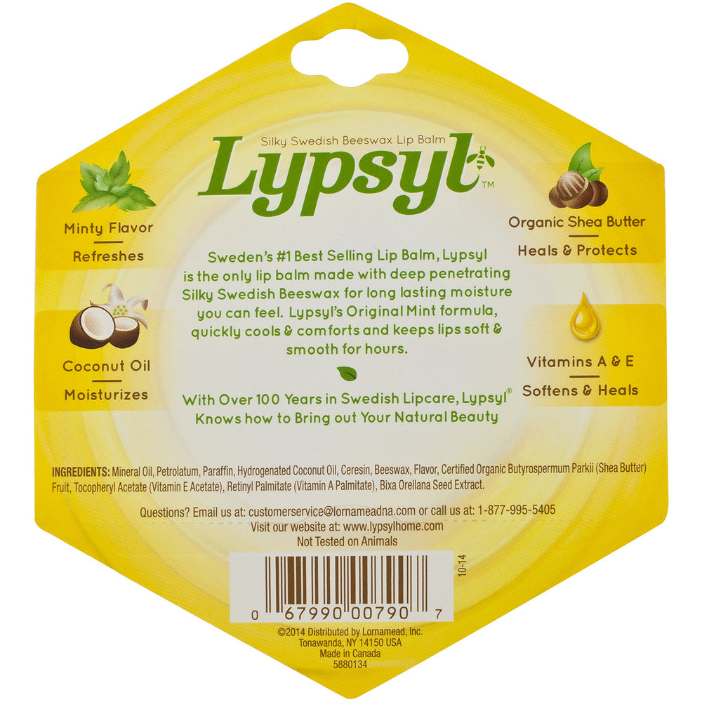 Lypsyl in-hand lifestyle shot demonstrating one-handed slide application for on-the-go moisture