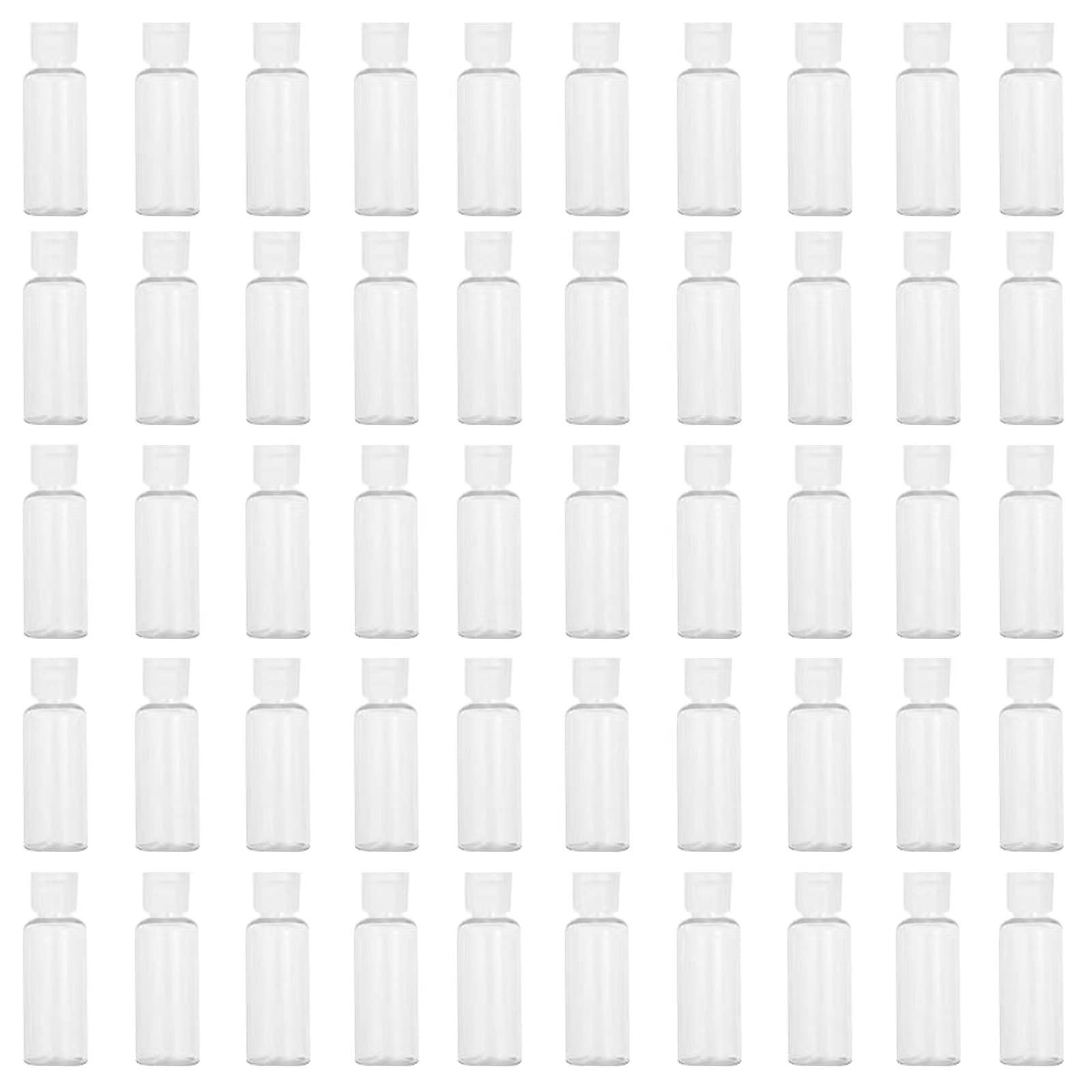 LZCNM front pack of 50 clear bottles showing quantity benefit