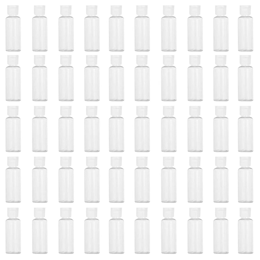 LZCNM front pack of 50 clear bottles showing quantity benefit