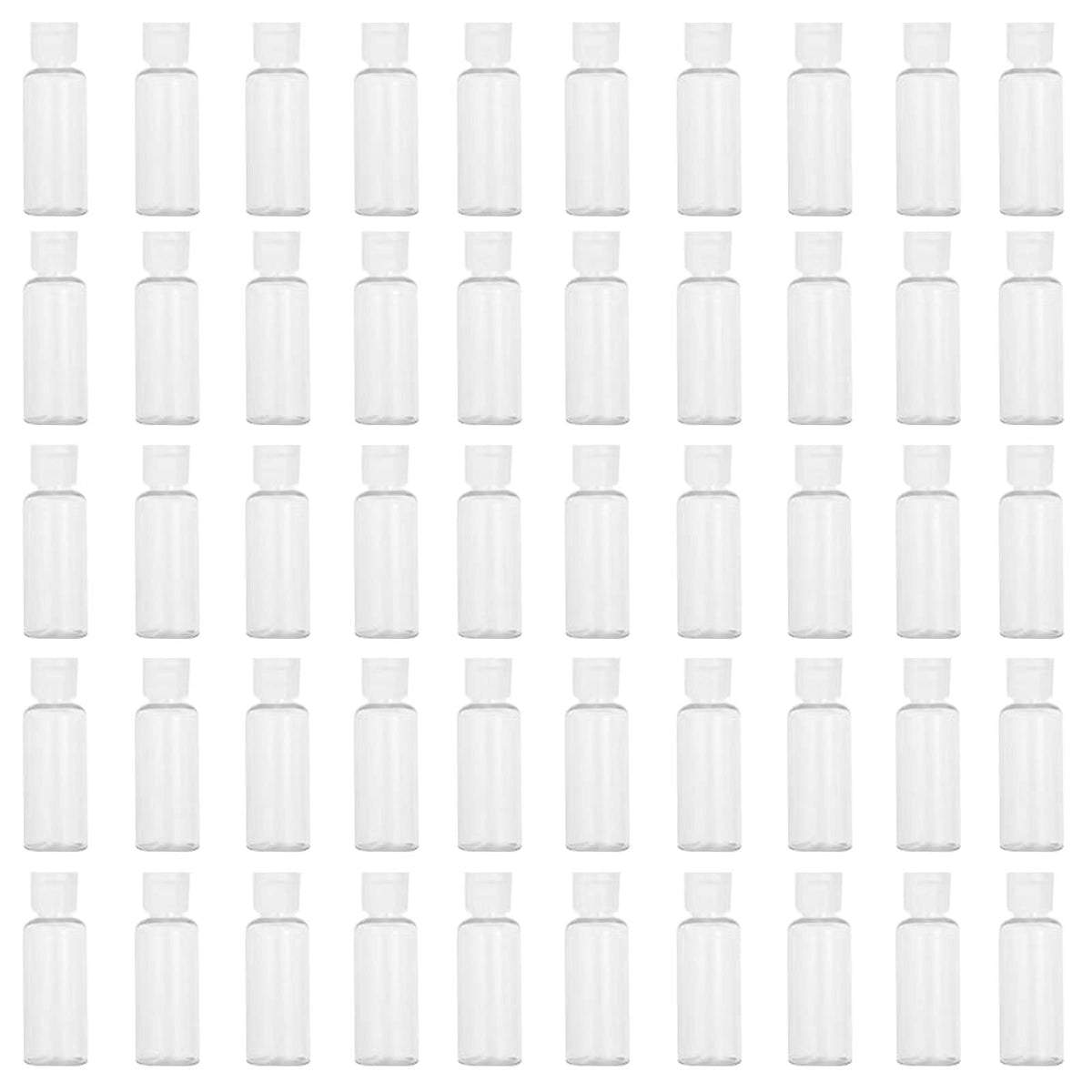 LZCNM front pack of 50 clear bottles showing quantity benefit