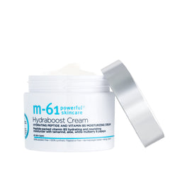 m-61 cream applied on hand demonstrating texture and immediate moisture