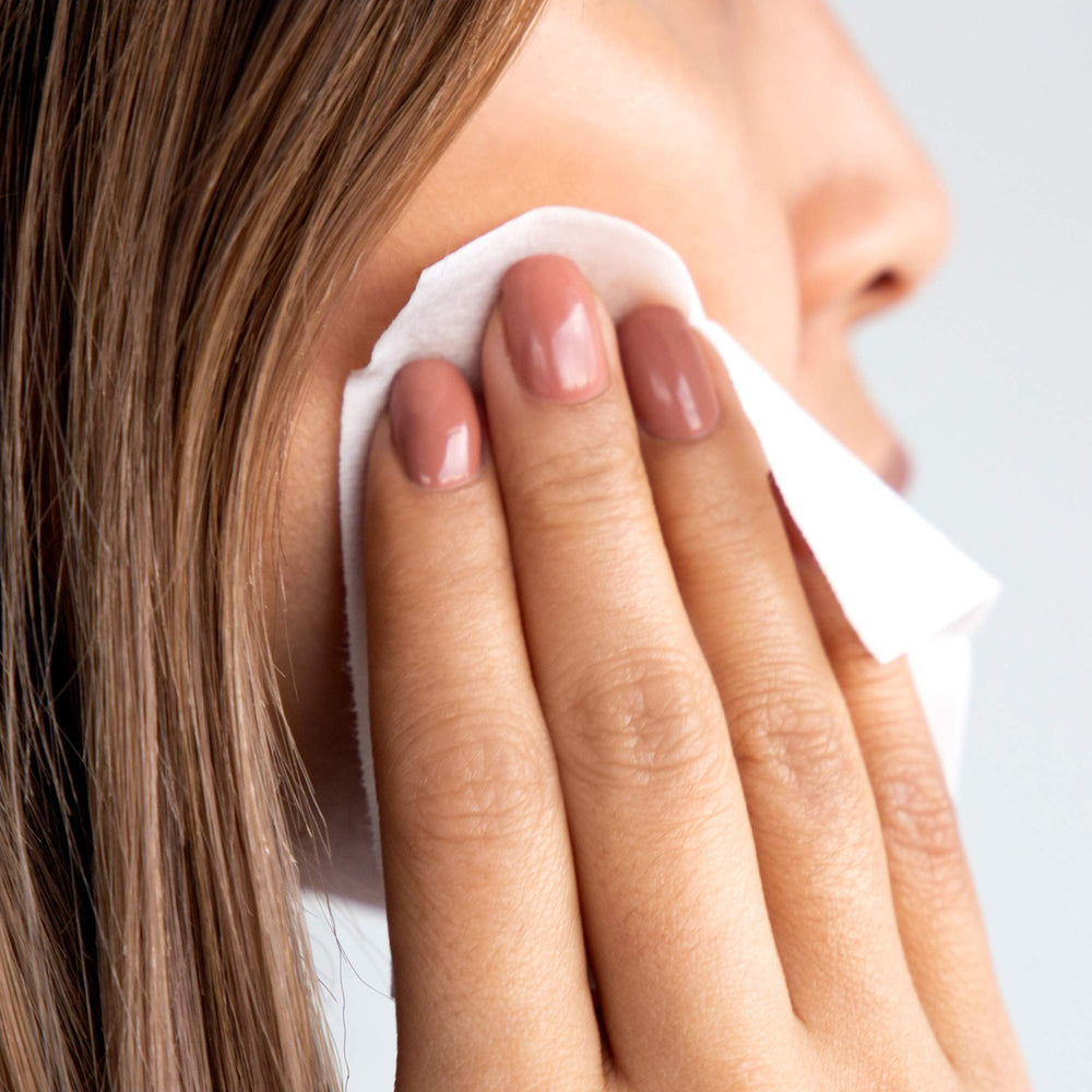 m-61 application on cheek demonstrating easy one-minute use