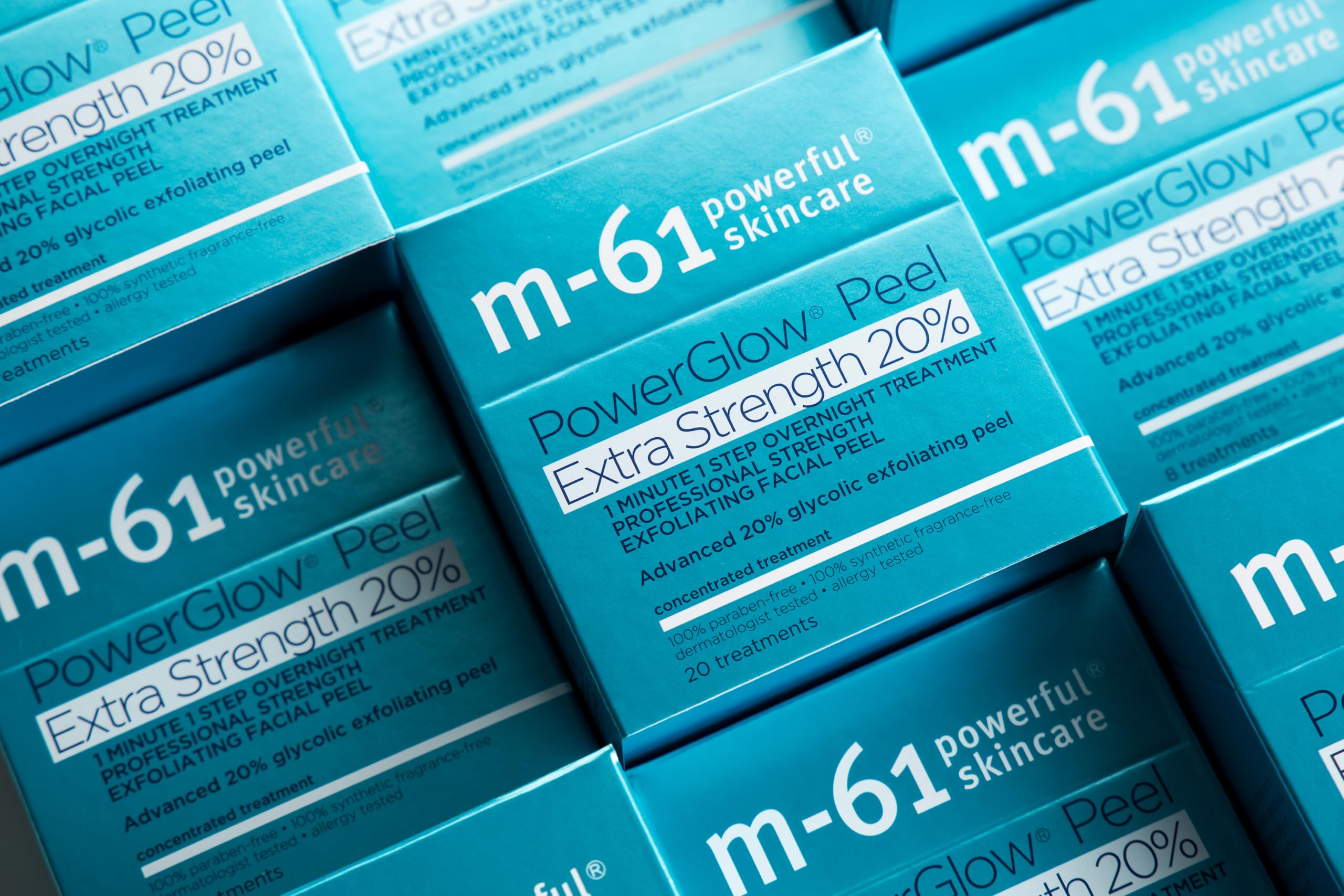 m-61 ingredients label showing glycolic and salicylic acids