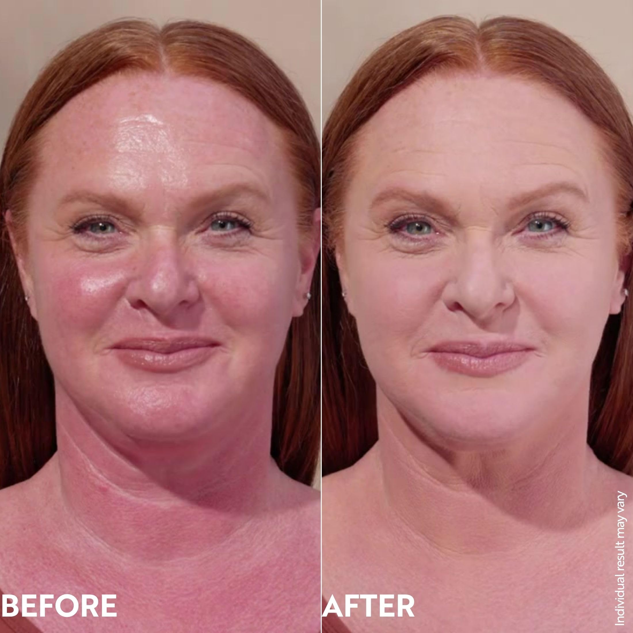 M. Asam being blended with a brush demonstrating smooth application and streak-free finish
