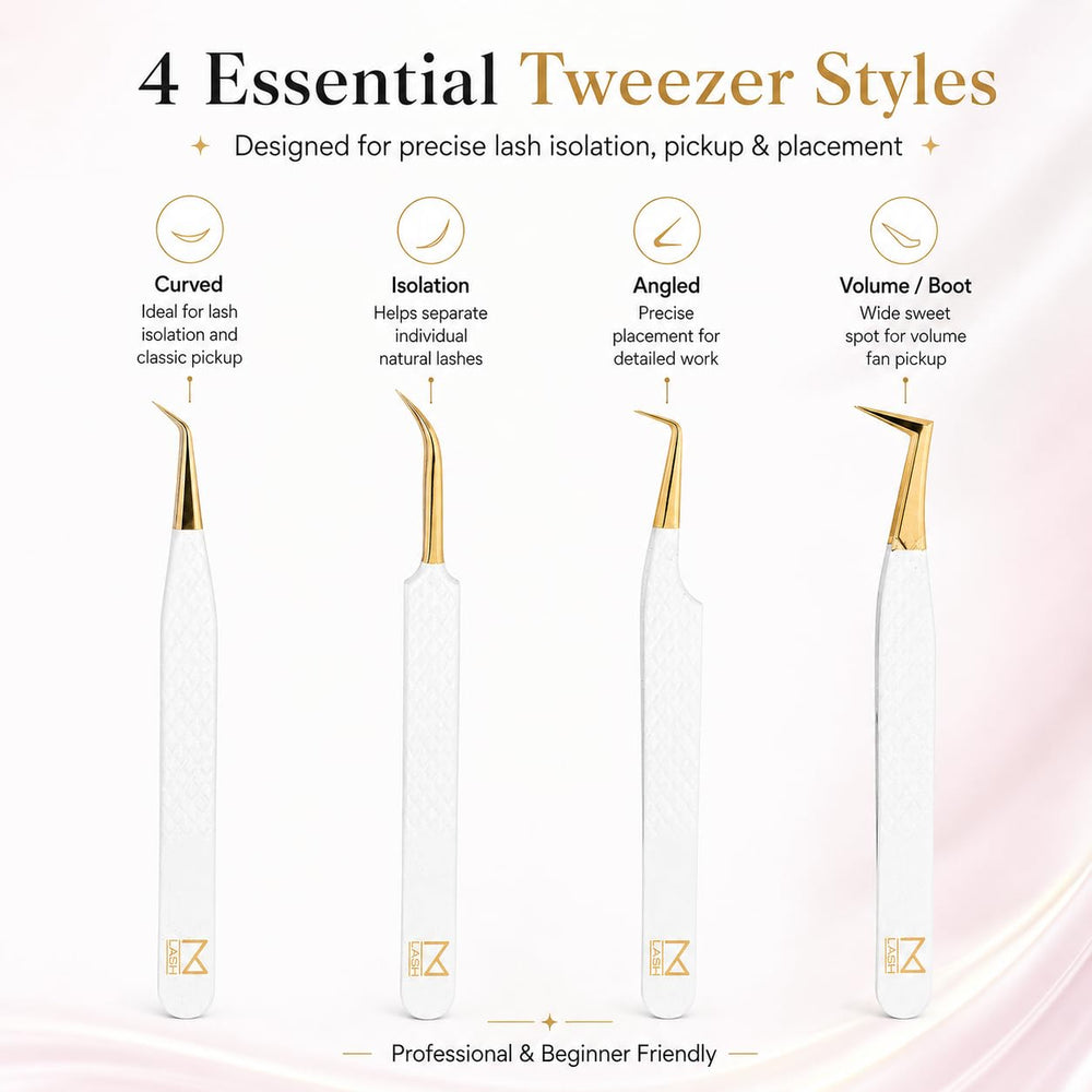 M brand tweezer isolating a single lash for precise extension placement benefit: accuracy