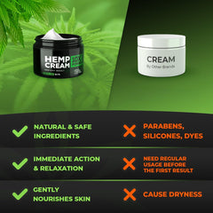 M-REDI cream massaged into neck at a desk for on-the-go relief and non-sticky feel