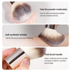 MAANGE synthetic bristle texture close-up demonstrating soft fibers and smooth product pickup