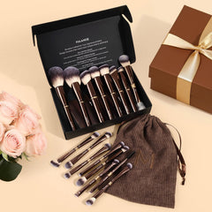 MAANGE soft synthetic bristles close detail, blending makeup smoothly and evenly