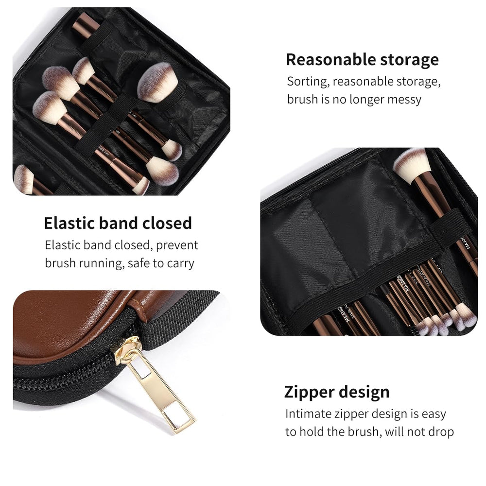 MAANGE case folded travel ready emphasizing compact protection for brushes