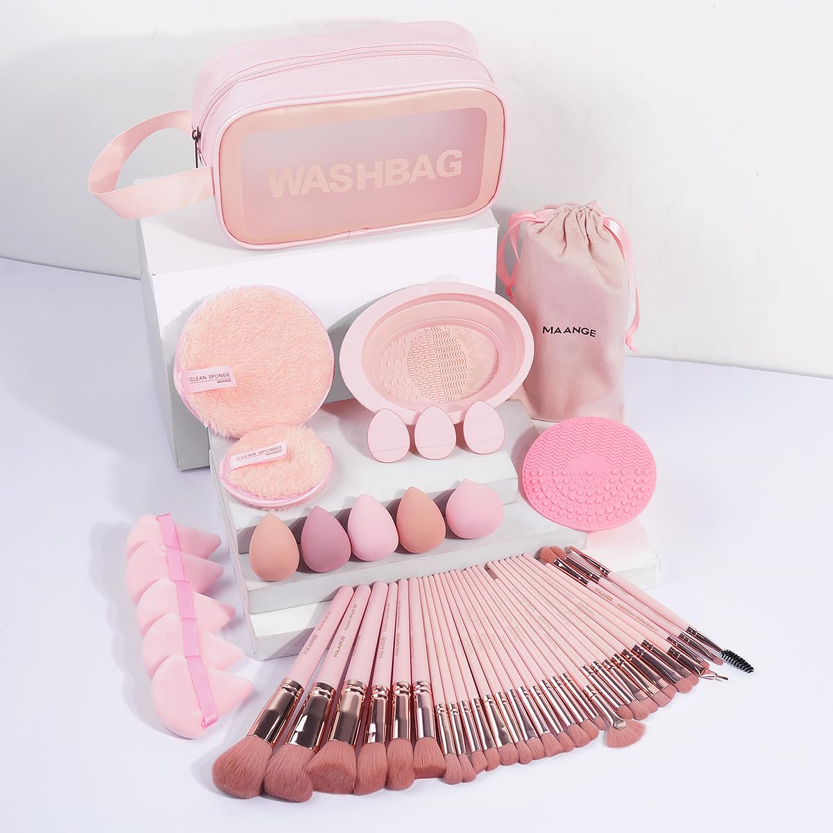 MAANGE travel-ready pouch in a handbag scene for on-the-go convenience