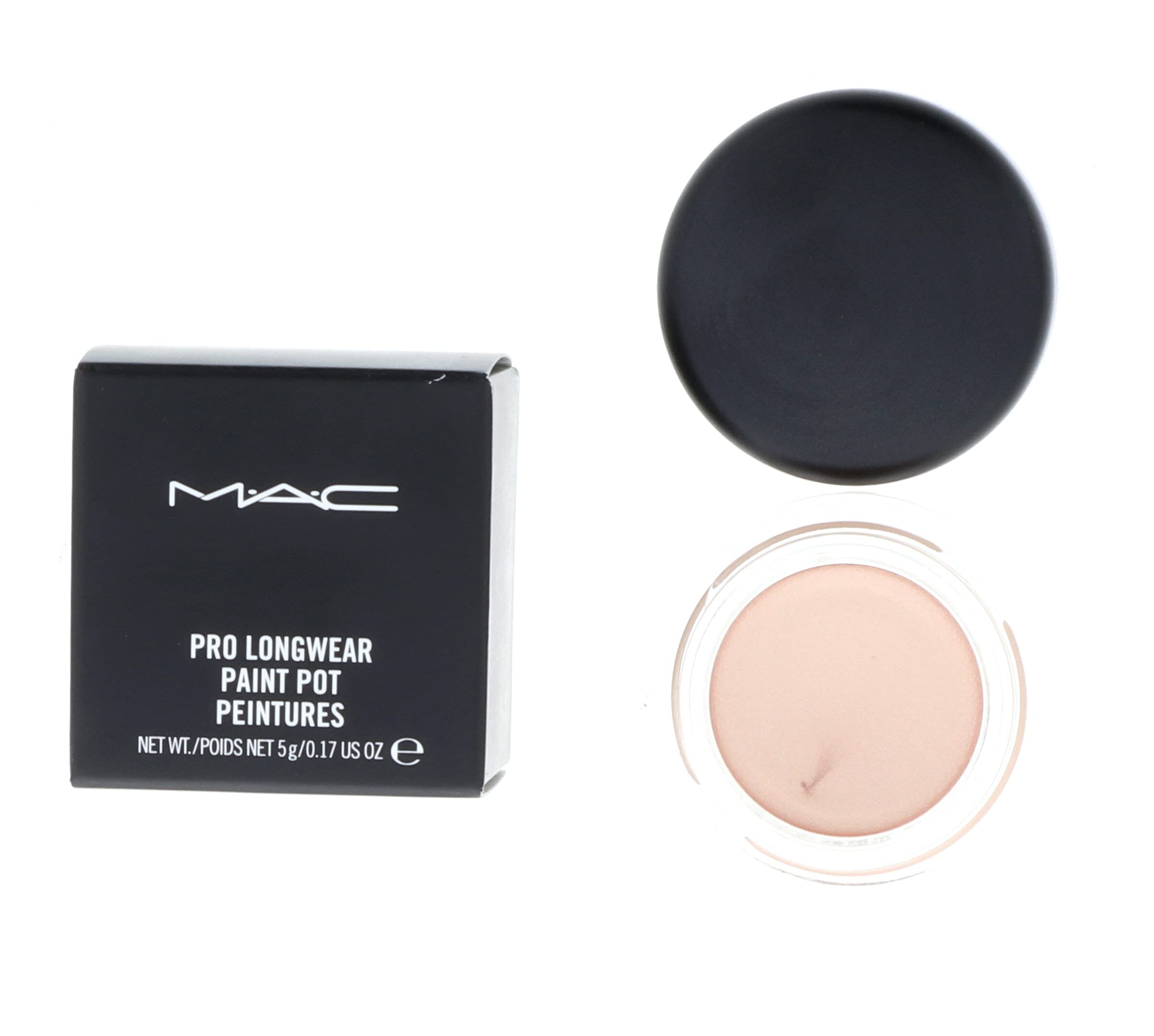 MAC bare study open lid close-up of creamy texture, smooth blending benefit