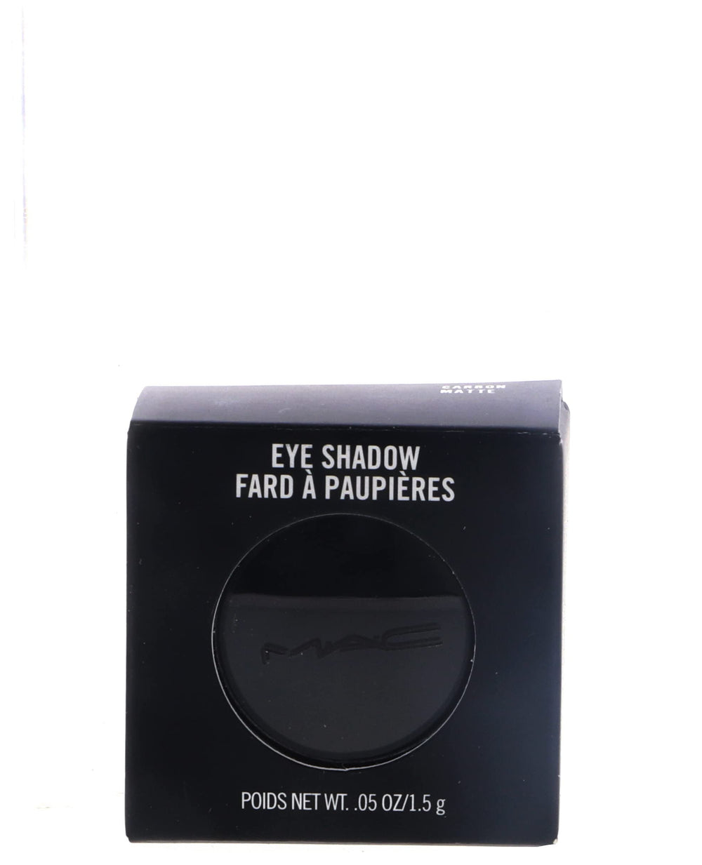 MAC close-up of Carbon texture highlighting fine-milled powder for smooth application