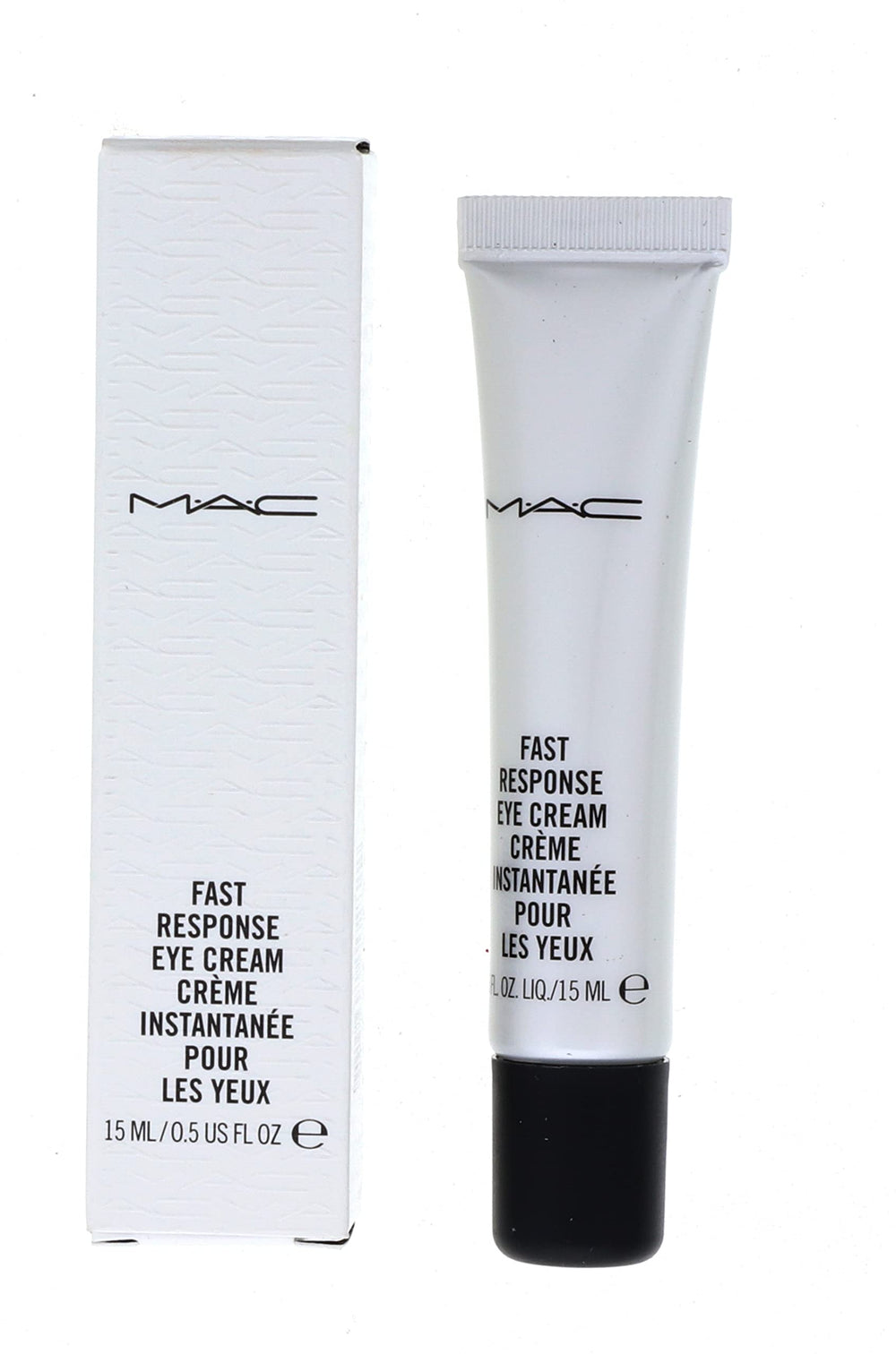 MAC front packaging showing the compact 0.5 oz tube and branding for travel convenience