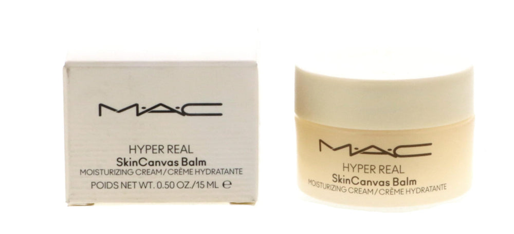 MAC Hyper Real SkinCanvas balm jar front view showing compact packaging and brand