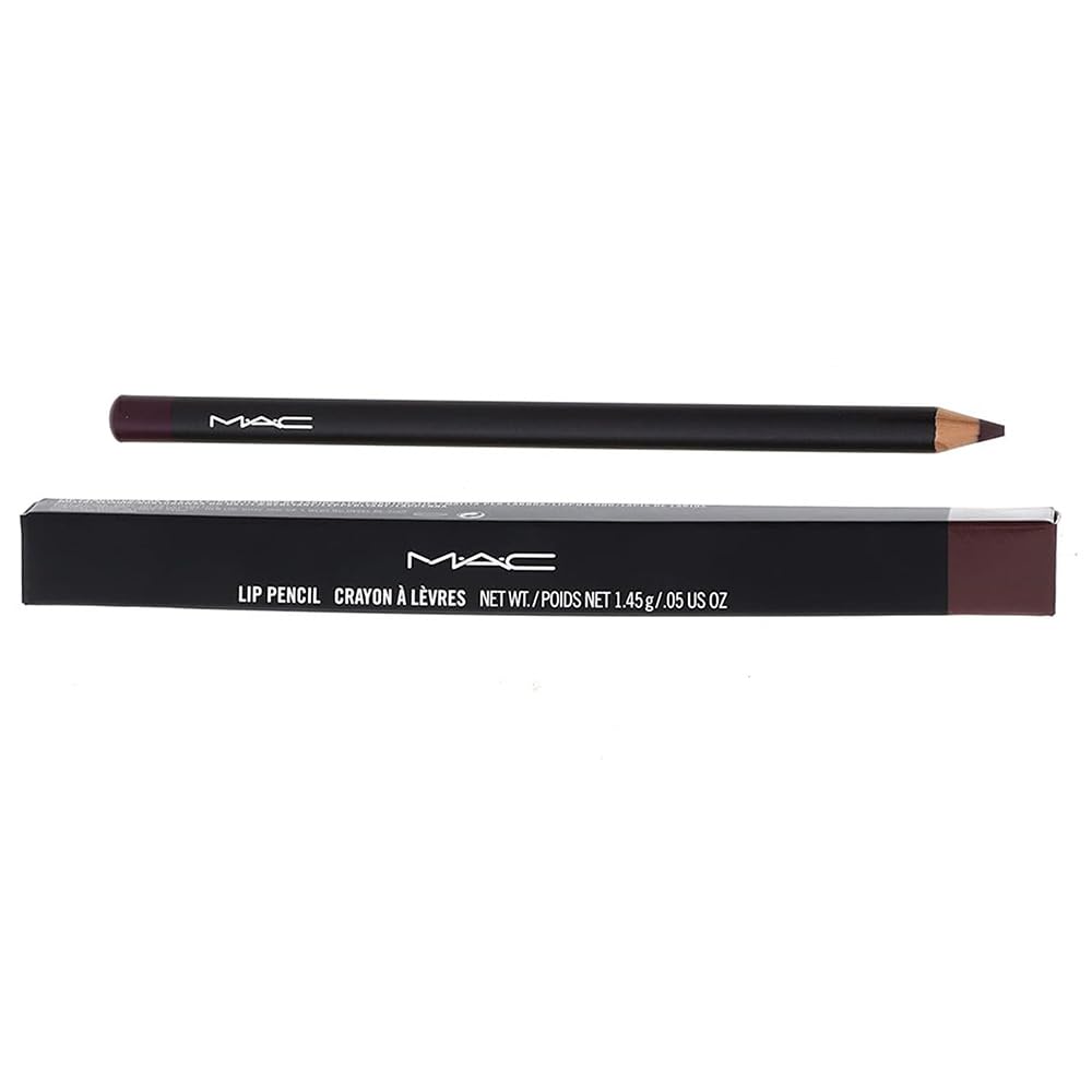 MAC lip pencil vino cap removed and tip visible for easy application