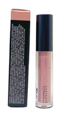 MAC Lipglass wand close-up displaying smooth glittered pink texture