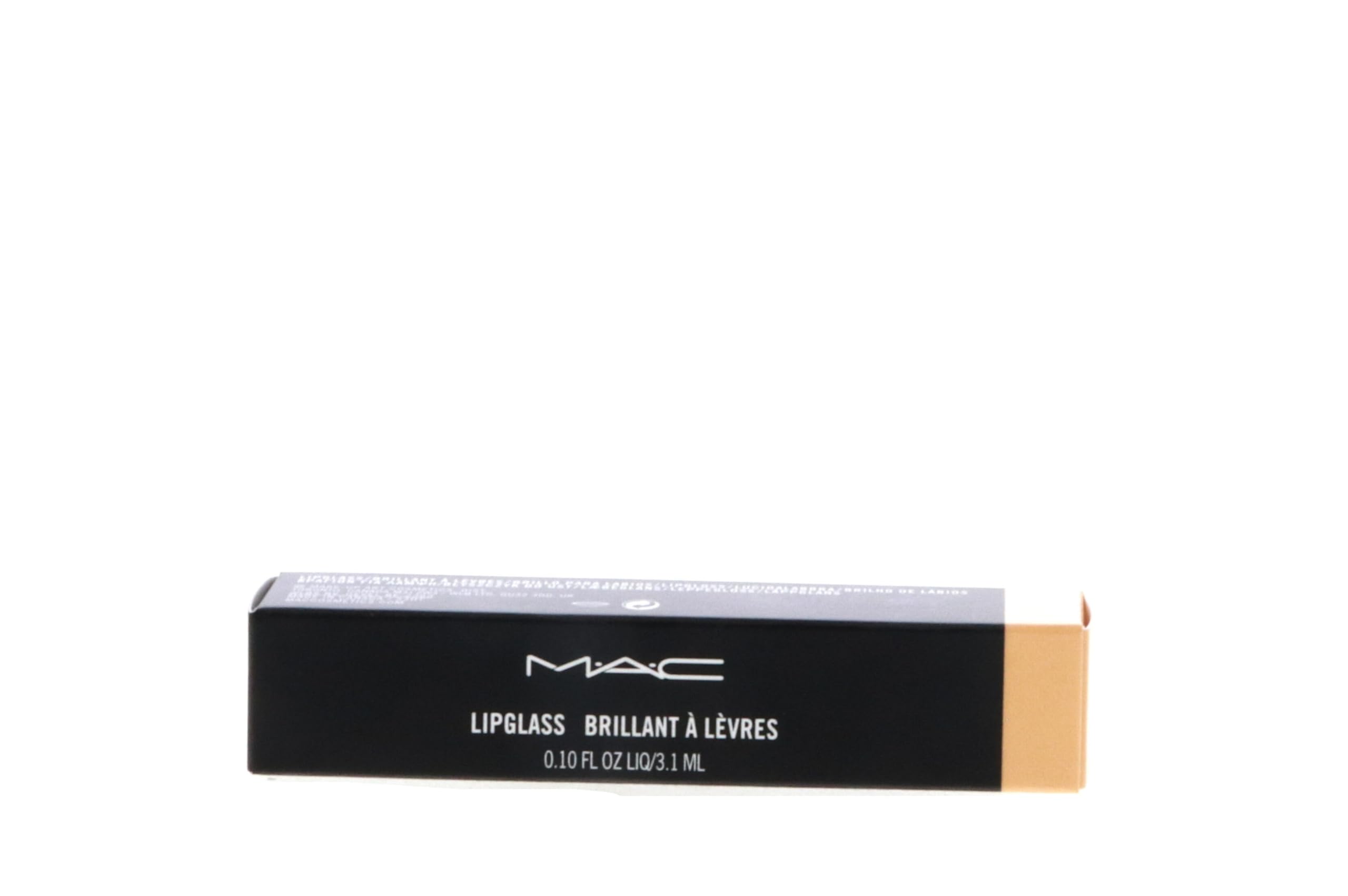 MAC Lipglass placed next to handbag suggesting portable, everyday glossy finish