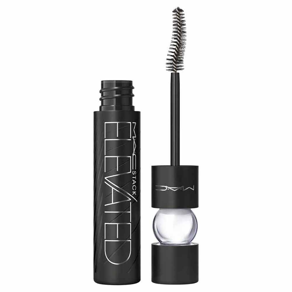 MAC MACStack formula swatch on skin showing buildable texture for layered volume