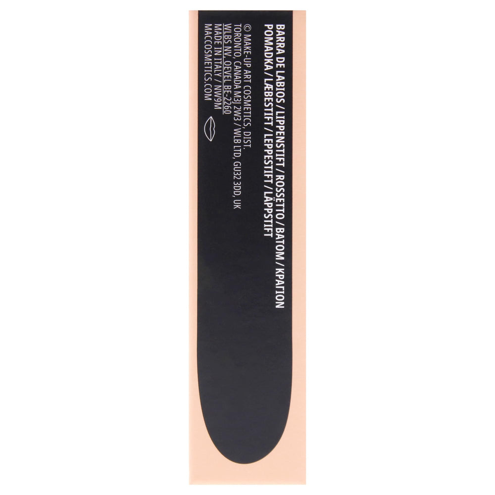 MAC cap and base label detail emphasizing clear branding and product info
