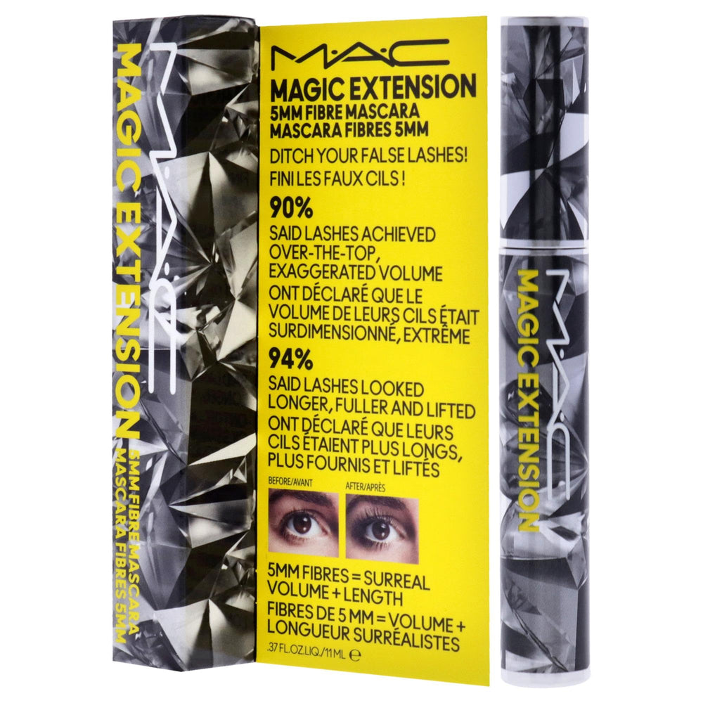 MAC Magic Extension next to ruler showing 5mm fibre length for clear scale