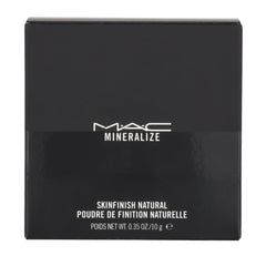 MAC powder being picked up with brush showing seamless blending advantage