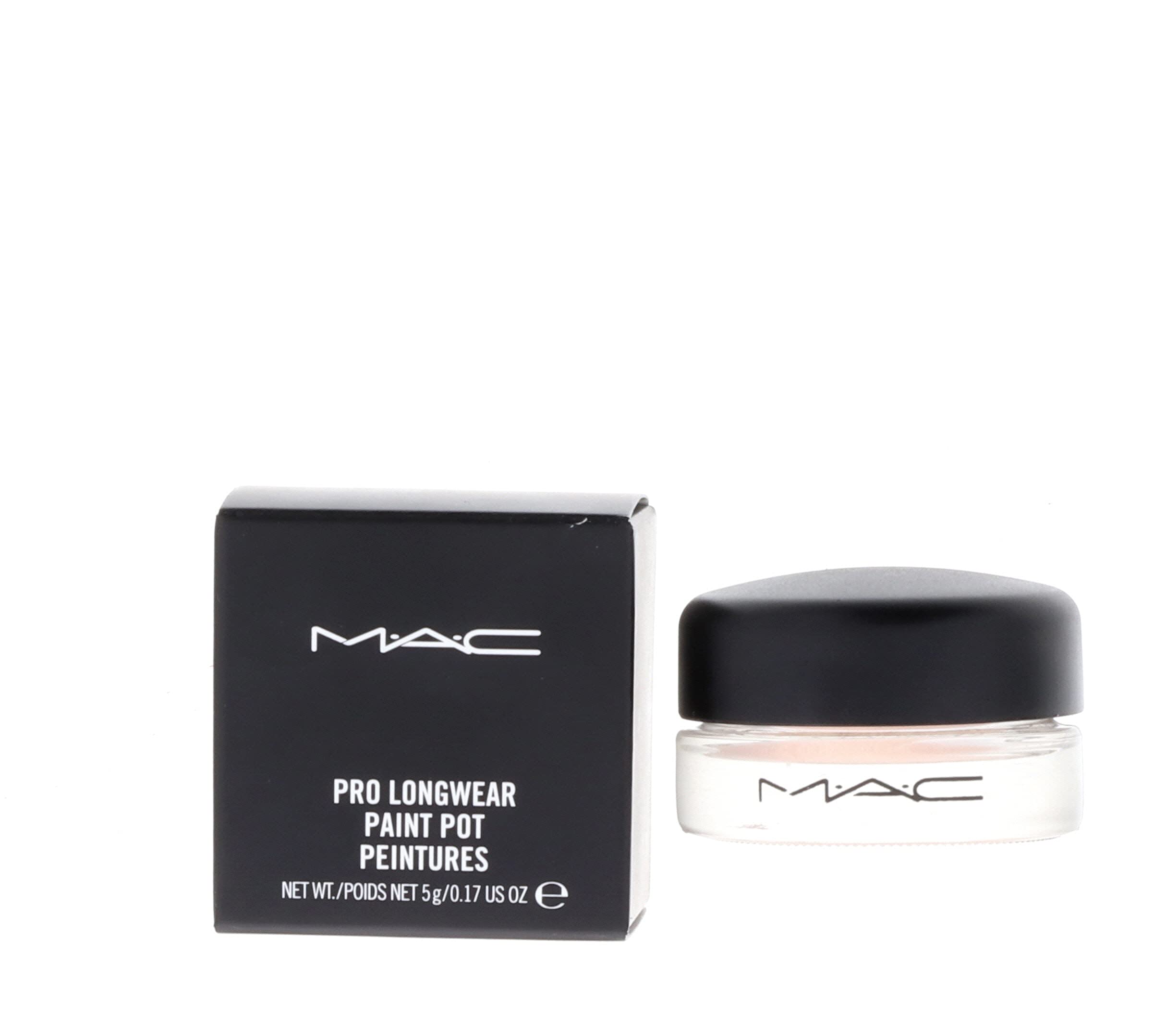 M·A·C. Paint Pot Bare Study applied with fingertip showing smooth coverage benefit