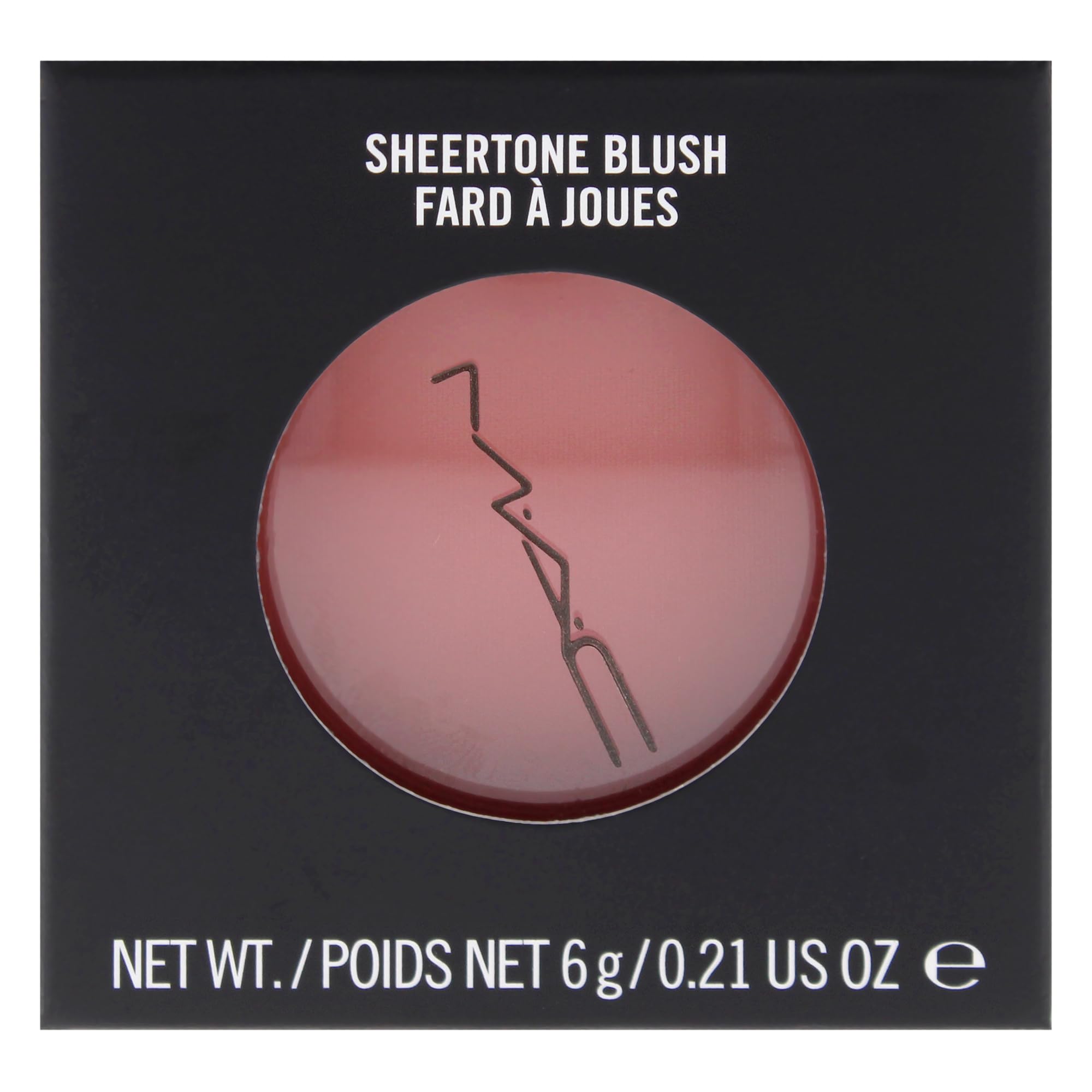 MAC Sheertone Blush on model cheeks illustrating beige-pink warmth and lift