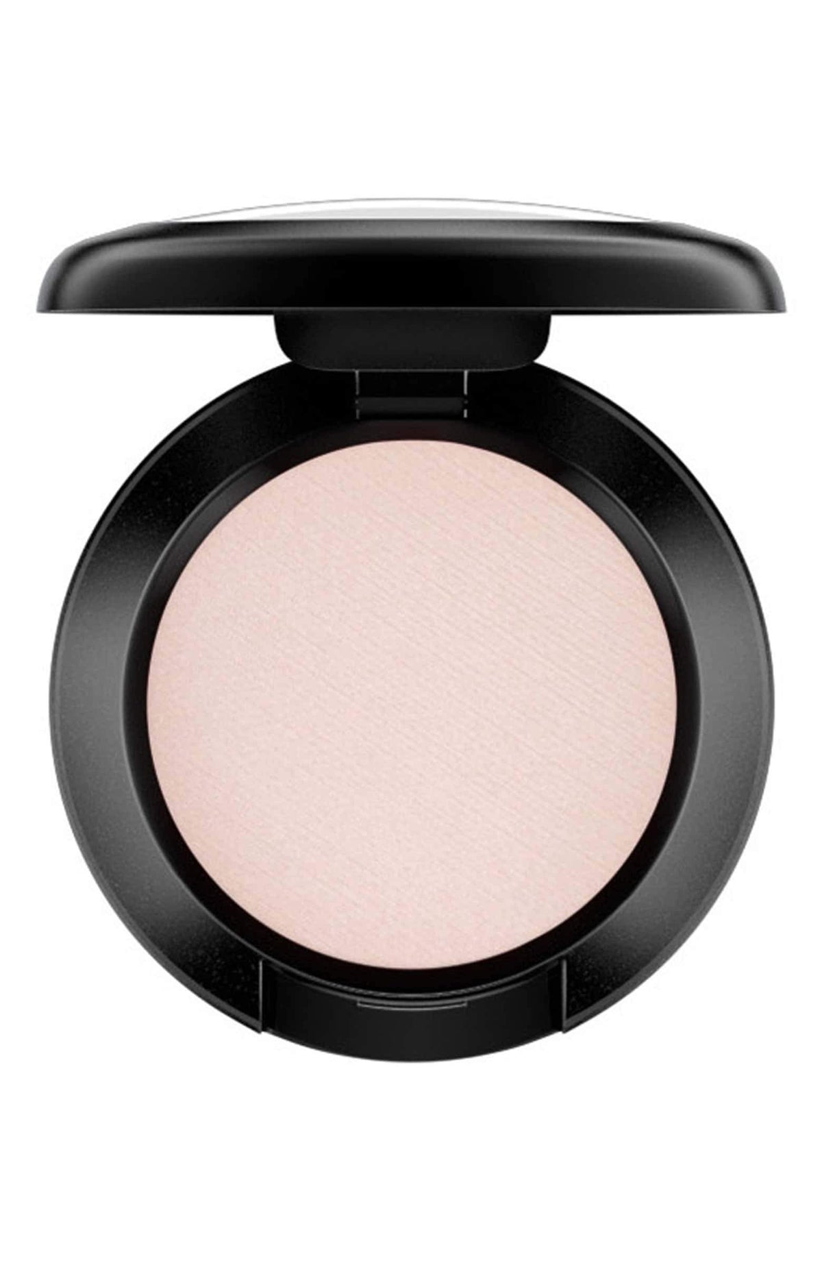 MAC Shroom front pan showing packaging and soft champagne shade for versatile highlighting