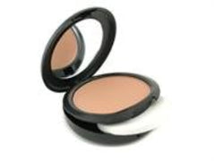 MAC Studio Fix compact front view showing sleek packaging and portability benefit