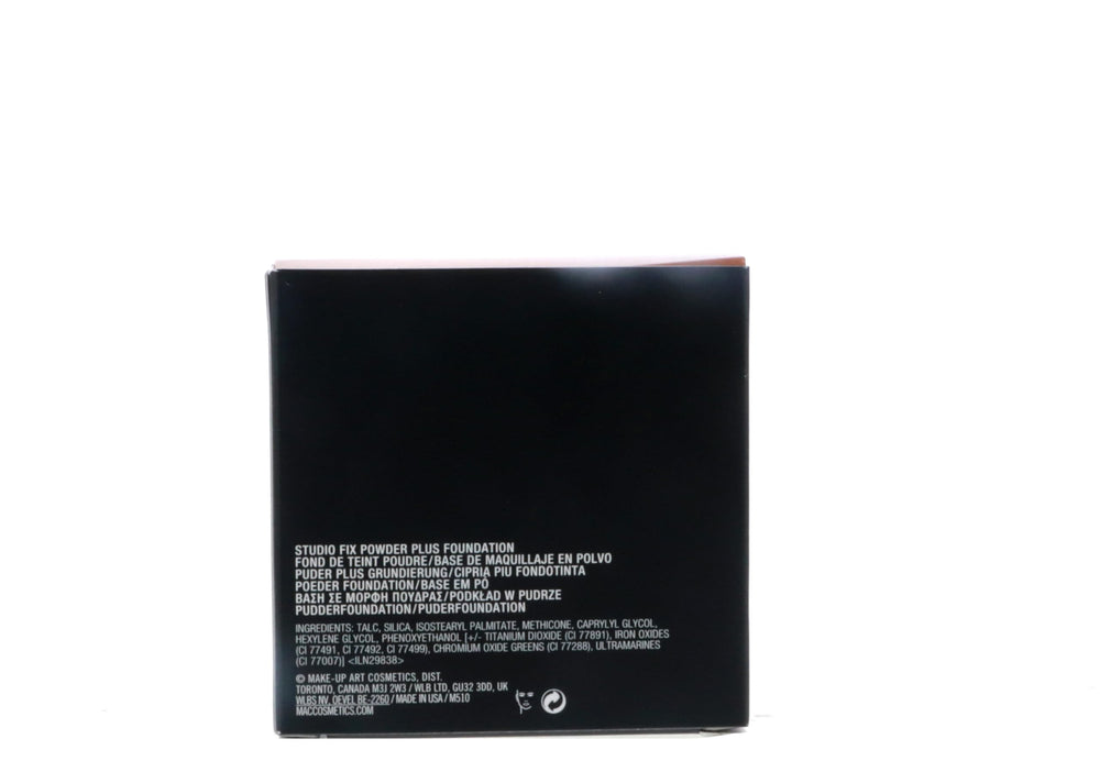 MAC studio fix compact inside a makeup bag for quick touch-up convenience