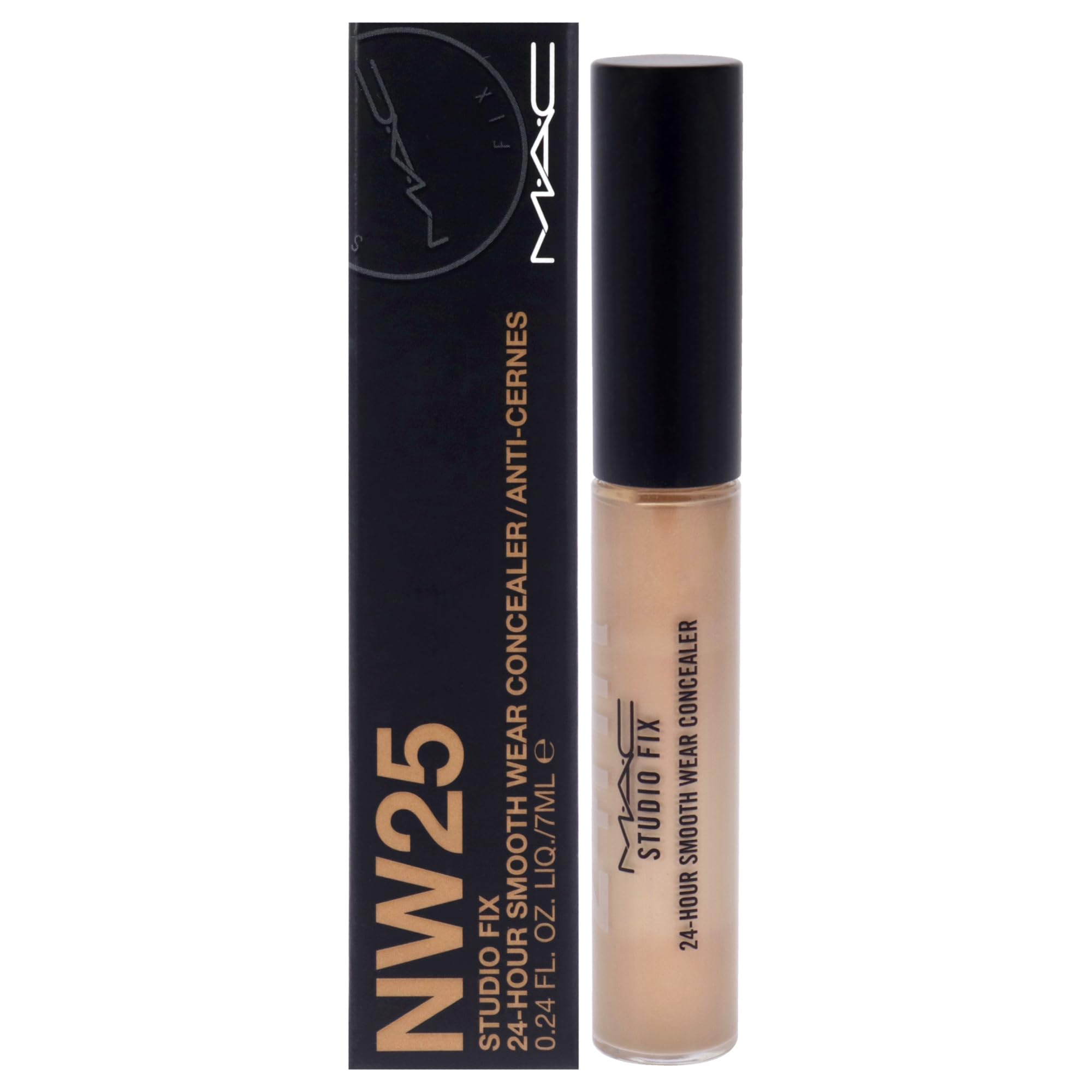 MAC Studio Fix front packaging showing bottle and label, clear product identification and benefit