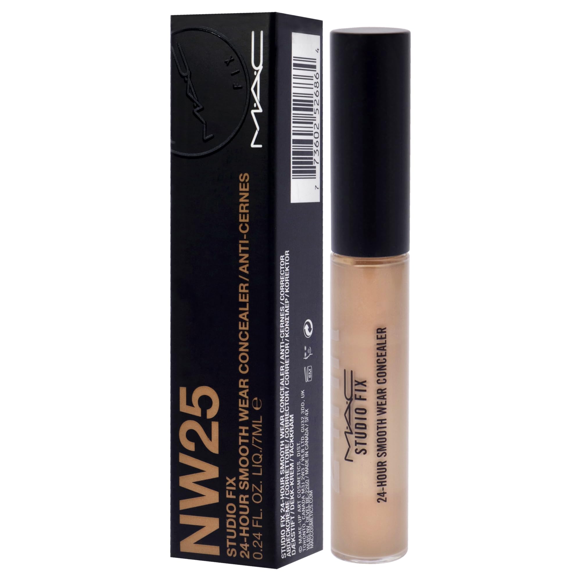 Model applying MAC Studio Fix under eye smiling, demonstrating longwear and selfie-ready look